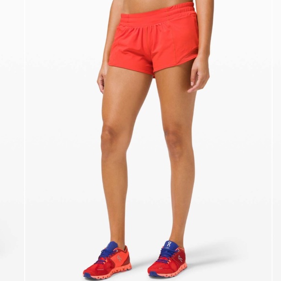 Lululemon Hotty Hot Short Size 12 with a 2.5" inseam Carnation Red - Picture 7 of 14
